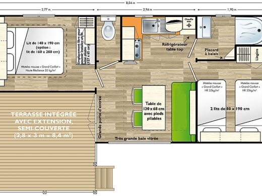 Mobil-home Confort (Loggia Confort)